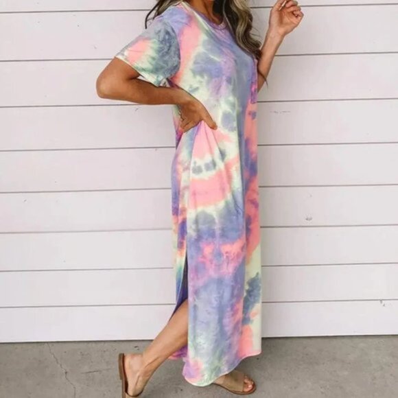 Tie Dye Maxi Dress - Picture 2 of 7